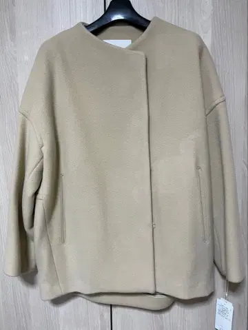 Ballsey 베이지 노카라 자켓