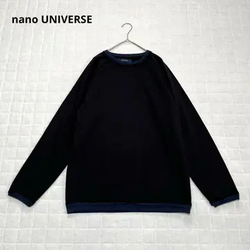 [ 나노 유니버스 ] 롱 슬리브 긴팔 래글런 롱T셔츠 티셔츠 블랙