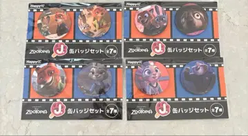 happy 복권 주토피아 캔뱃지 세트