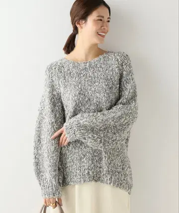 IENA maison 알파카 울 핸드 풀오버