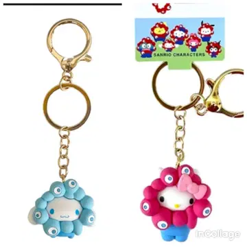 미야쿠미야쿠 산리오 키링 키티 시나모롤 변신 입체 새상품