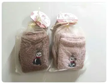 정가 2860엔 새상품 무민 리틀미 복조리입 흡습발열 양말 2개