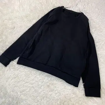 무인양품 트레이닝복 맨투맨 블랙 XL 무지 가을 2241