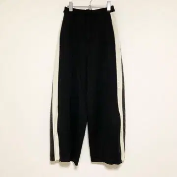 HARE 와이드 팬츠 블랙 그레이 화이트