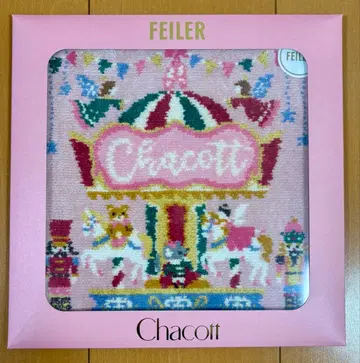 차코트 페이러 타월 손수건 로얄 핑크