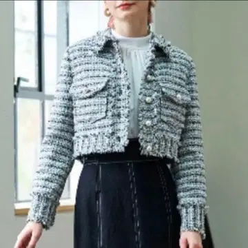 And Couture 팬시 트위드 자켓 택 포함 새상품