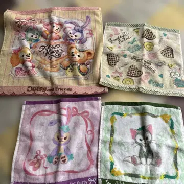 Duffy and Friends 손수건 4개 세트