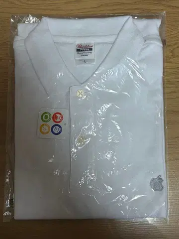 Apple 피케 셔츠 화이트