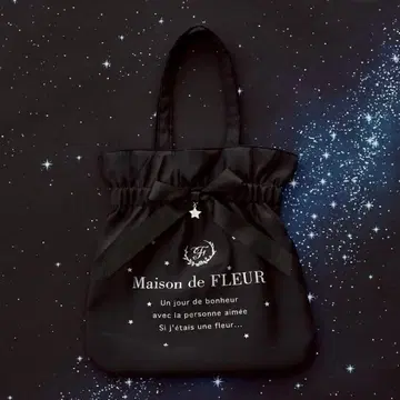 새상품 스타 샤이니 리본 토트백 메종 드 플뢰르