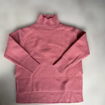 플라스테 하이넥 긴팔 니트 스웨터 S 핑크