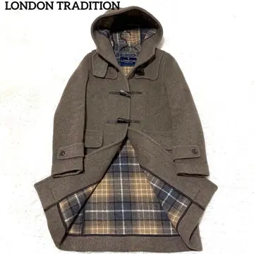 [ 새상품급 ] 런던 트래디션 더플 코트 후드 토글 브라운 M
