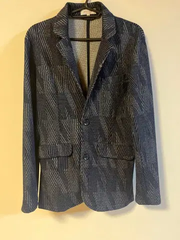 EVOLUTION 자카드 올 패턴 테일러드 자켓