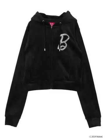 PAMEO POSE BarbieTM Velor Hoodie Top