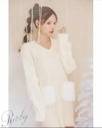 택 포함 새상품 Rady 포켓 퍼 니트 원피스