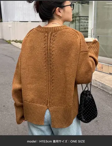 CIAOPANIC TYPY 백 슬릿 멜란지 컬러 니트