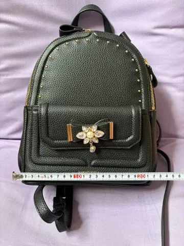 새상품 SAMANTHAVEGA 비쥬 리본 백팩(소) 블랙