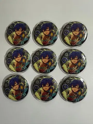 [가격 인하] 앙스타 사자나미 쥰 중국 시광 캔뱃지 9개 세트