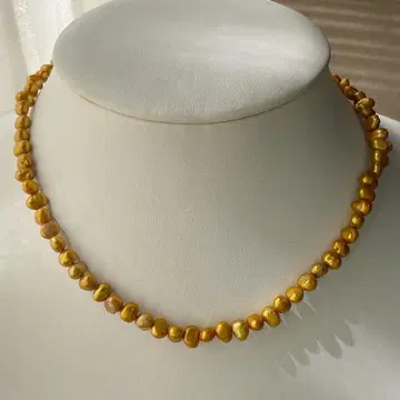 담수 진주 목걸이 골드 진주 목걸이