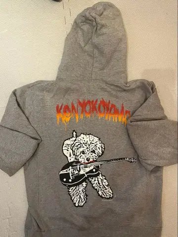 kenyokoyama PIZZA OF DEATH 그레이 후디 M 사이즈