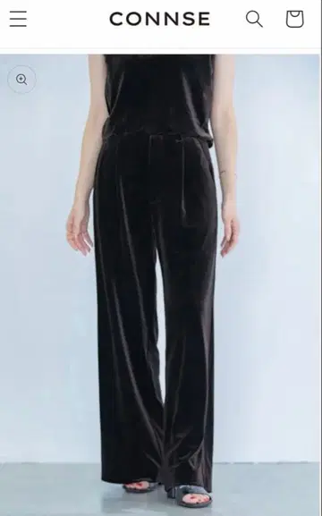 미사용 새상품 connse 벨로아 이지 팬츠 브라운 M 사이즈