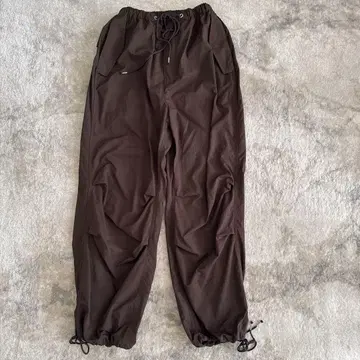 시시쿠이 shishikui 브라운 파라슈트 팬츠 XS