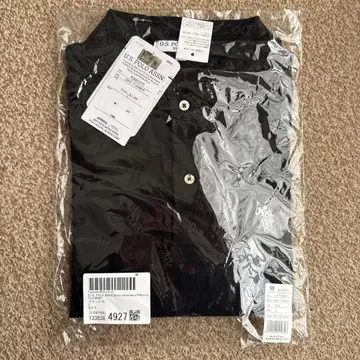 U.S. POLO ASSN. 블랙 피케 셔츠 S