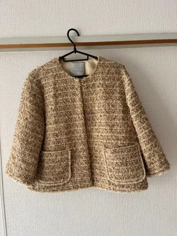 STRASBURGO 노카라 트위드 자켓