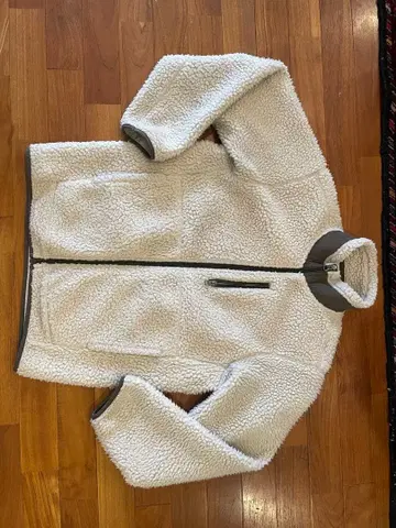 플리스 자켓 S 사이즈 (남성용 S) 화이트