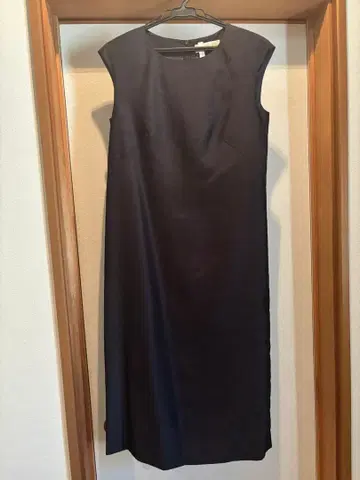 라페스타 시크 원피스 포멀 슬리브리스 시스루 네이비