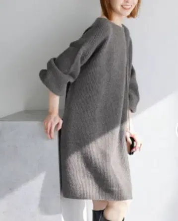 SLOBE IENA 파인 울 니트 미니 원피스