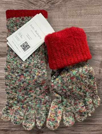 새상품 Ashi-Bukuro 손뜨개질 발가락 양말 일본산