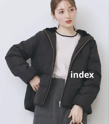 index KAWADA 다운 페플럼 숏코트
