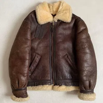Schott 플라이트 자켓 양가죽 브라운 B-3 40 사이즈