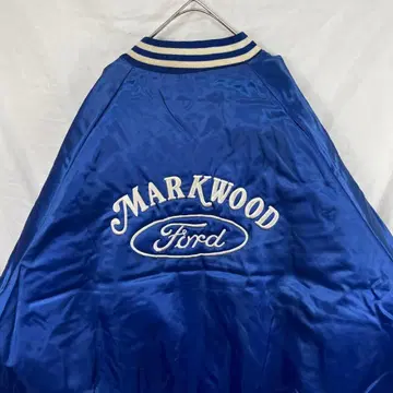 초레어! USA제 90s cardinal ford 새틴 바시티 자켓 파랑