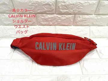 레어 컬러 Calvin Klein 메쉬 숄더백 레드
