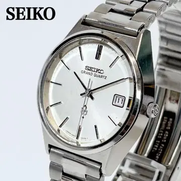 새상품 배터리 교환 작동 SEIKO 그랜드 쿼츠 데이트 빈티지 시계