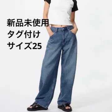 [ 새상품 ] 유니클로 UNIQLO 배기 커브진 25