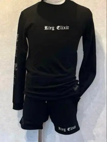 Rteg Elixir 블랙 긴팔 T셔츠 아담스 저글러