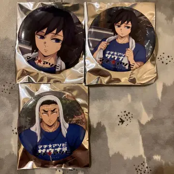 귀멸의 칼날 사우나 캔뱃지 기유 히메지마