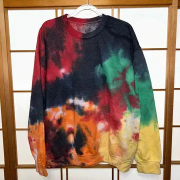 컬러풀 타이다이 맨투맨 상의