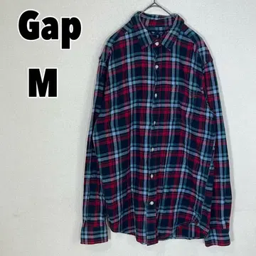 Gap 갭 (M) 체크 무늬 셔츠 면 100%
