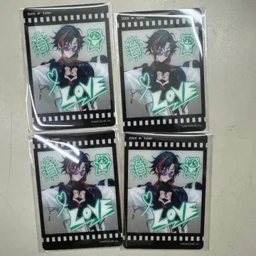 니지산지 세븐일레븐 3SKM 카이세이 오리지널 클리어 카드 4장 세트