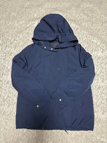 네이비 캐주얼 자켓 후드 부착