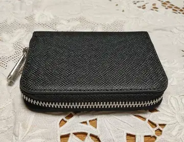 블랙 합성 피혁 코인 케이스