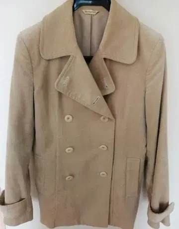 Hysterics 베이지 코듀로이 피코트풍 자켓