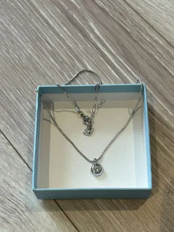 Swarovski 실버 1알 목걸이