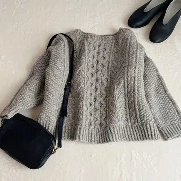 [ 새상품급 ] nest robe 네스트로브 케이블 니트 페루 핸드메이드