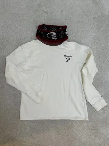 러셀노 하이넥 골프웨어 넥 부분 니트 소재 사이즈 6