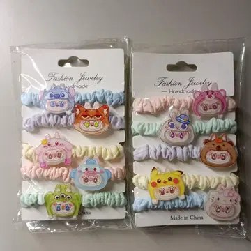LABUBU 머리끈 10개 스크런치 라브부