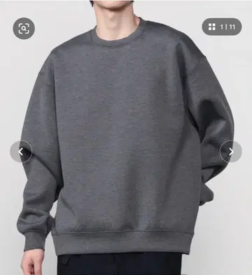 DAIWA PIER39 테크 스쿠버 니트 크루 차콜